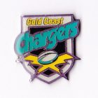 1998 Gold Coast Chargers NRL AJ Parkes Pin Badge