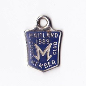 1989 Maitland Leagues Club Member Badge