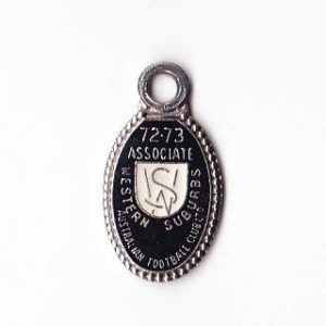1972-73 Western Suburbs Football Club Associate Badge