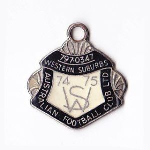 1974-75 Western Suburbs Football Club Member Badge