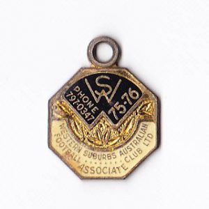 1975-76 Western Suburbs Football Club Associate Badge