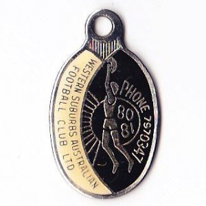 1980-81 Western Suburbs Football Club Member Badge