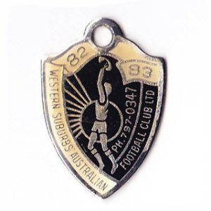 1982-83 Western Suburbs Football Club Member Badge