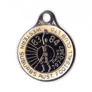 1983-84 Western Suburbs Football Club Member Badge