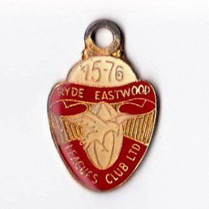 1975-76 Ryde Eastwood Leagues Club Member Badge