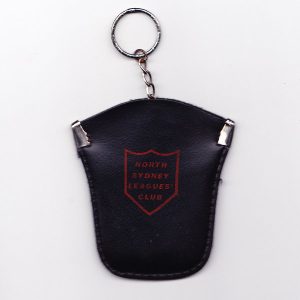 1970s North Sydney Leagues Club Leather Keyring Pouch