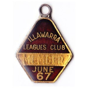 1966-67 Illawarra Leagues Club Member Badge