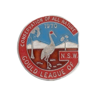 1970 Gould League NSW Member Badge Pin (red)