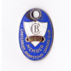 1960 Canterbury Bankstown Leagues Club Member Badge