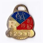 1981-82 Melbourne Cricket Club Restricted Member Badge