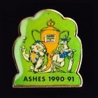 1990-91 Ashes Caricature Tetley Pin Badge