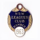 1963 NSW Leagues Club Member Badge