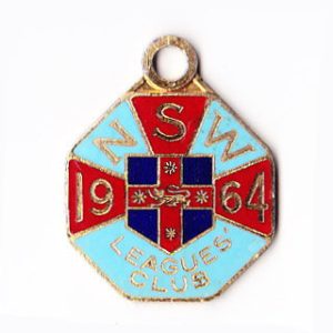 1964 NSW Leagues Club Member Badge