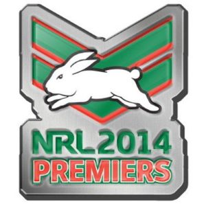 2014 South Sydney Rabbitohs NRL Premiers Pin Badge