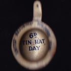 1950s Tin Hat Day Helmet Badge 6d