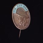 1960s Tin Hat Day Stick Pin 50c