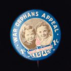 1940s War Orphans Button Badge 25mm 1s