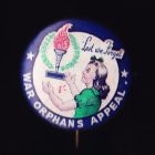 1940s War Orphans Button Badge 25mm 1s