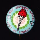 1940s War Orphans Button Badge 25mm 1s