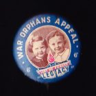 1940s War Orphans Button Badge 25mm 6d