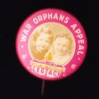 1940s War Orphans Button Badge 25mm 6d