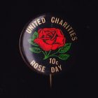 1960s Rose Day Button Badge 22mm 10c