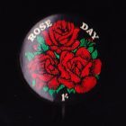 1950s Rose Day Button Badge 25mm 1s