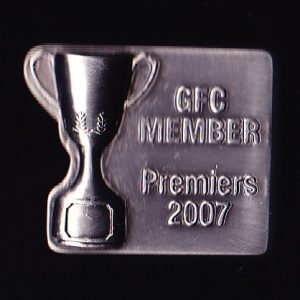 2007 AFL Geelong Cats Member Premiers Pin Badge