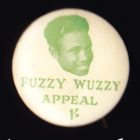 1950s Fuzzy Wuzzy Appeal Button Badge 26mm 1s