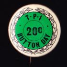 1970s TPI Button Badge 26mm 20c