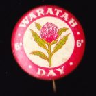 1945 Waratah Day 6d Badge 26mm