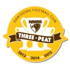 2015 Hawthorn Hawks AFL Premiers Triple Peat Pin Badge y