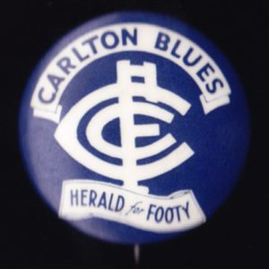 1962 Carlton Blues VFL Herald for Footy Button Badge