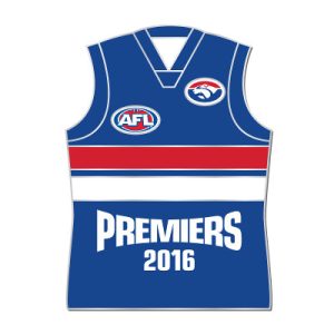2016 Western Bulldogs AFL Premiers Jersey Pin Badge