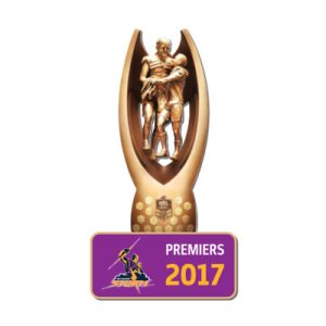 2017 Melbourne Storm NRL Premiers 3D Pin Badge