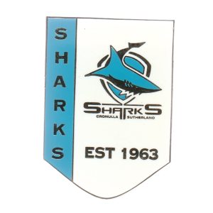 2011 Cronulla Sutherland Sharks NRL Year Established Away Pin Badge