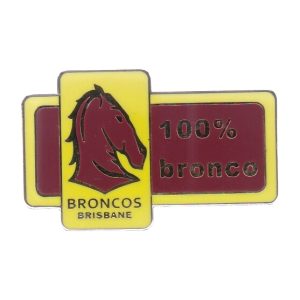 2012 Brisbane Broncos 100% Home Pin Badge