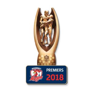 2018 Sydney Roosters NRL Premiers 3D Pin Badge