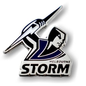 2020 Melbourne Storm NRL Logo Trofe Pin Badge