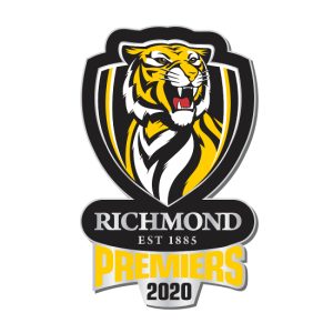2020 Richmond Tigers AFL Premiers Logo Pin Badge