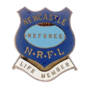 1959 Newcastle Referee NRFL Life Member Pin Badge