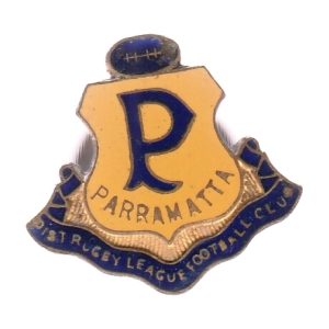 1960s Parramatta District Rugby League Football Club Buttonhole Pin