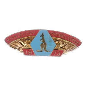1973 NSW Rugby Football League Member Pin Badge