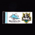 2010 Cronulla Sutherland Sharks NRL Away Pin Badge
