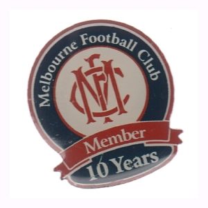 2000s Melbourne Demons 10 Year Member Pin Badge