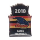 2018 Adelaide Crows Gold Member Pin Badge
