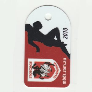 2010 Melbourne Based Dragons Supporter Member Keyring