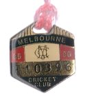 1985-86 Melbourne Cricket Club Full Member Badge w/lanyard
