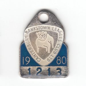 1980 Canterbury Bankstown Leagues Club Member Badge