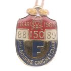 1988-89 Melbourne Cricket Club Full Member Badge w/lanyard
